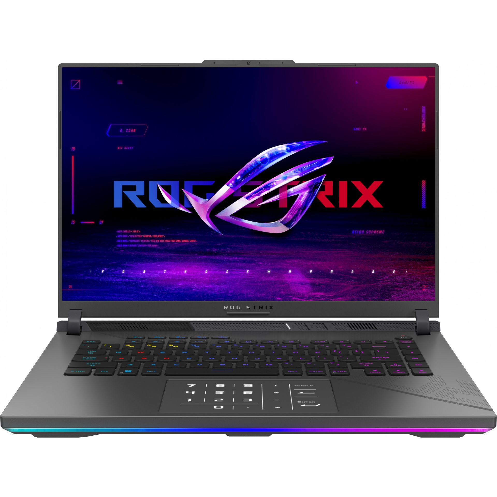 Laptop Gaming ASUS ROG Strix G16 G614JV-N4513W / Core i9-13980HX / 32GB DDR5 / 1TB / 16" WQXGA 240Hz IPS / RTX 4060 8GB / Gri