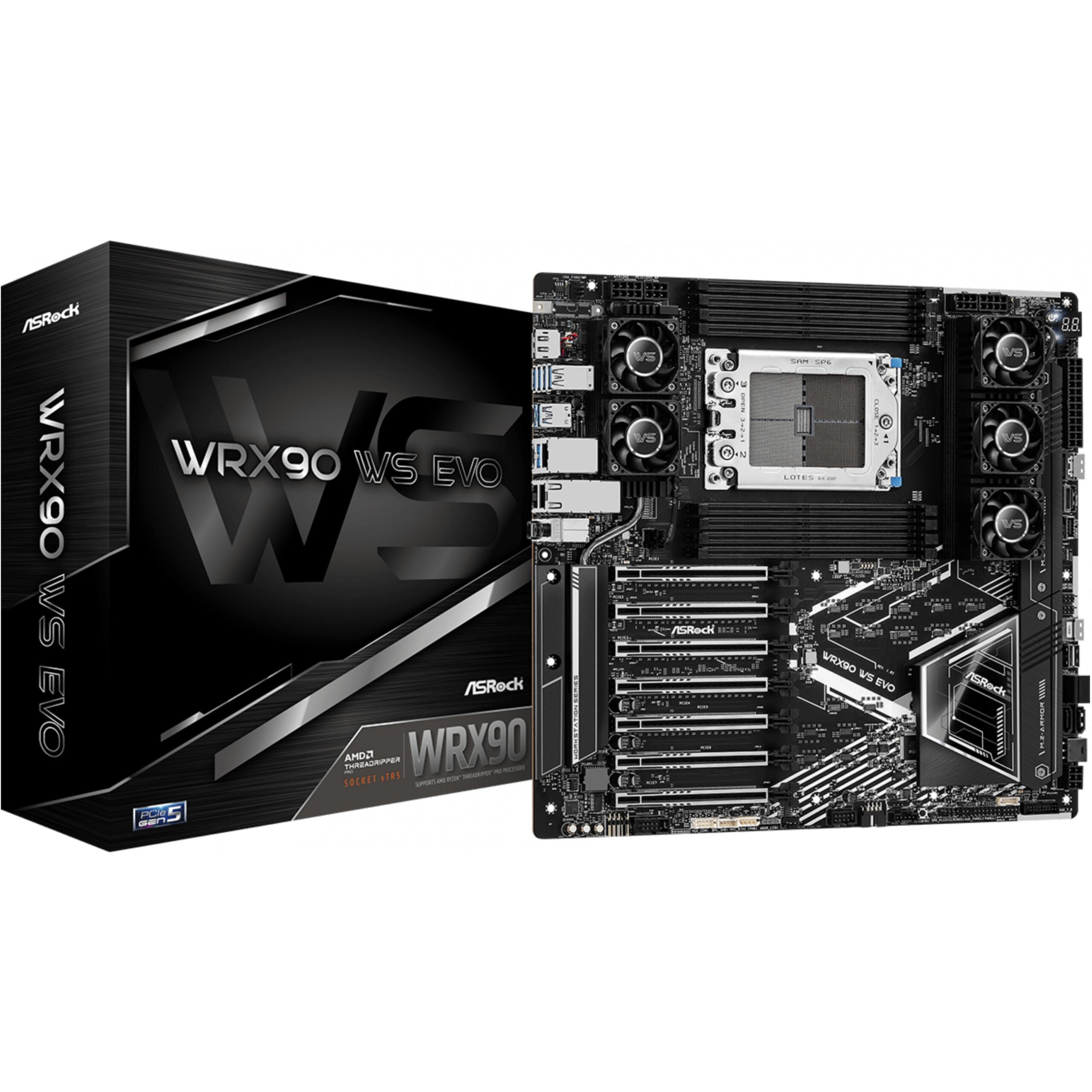 Pllakë Amë MB AMD ASRock WRX90 WS EVO / AMD WRX90 Platform / DDR4 / EEB