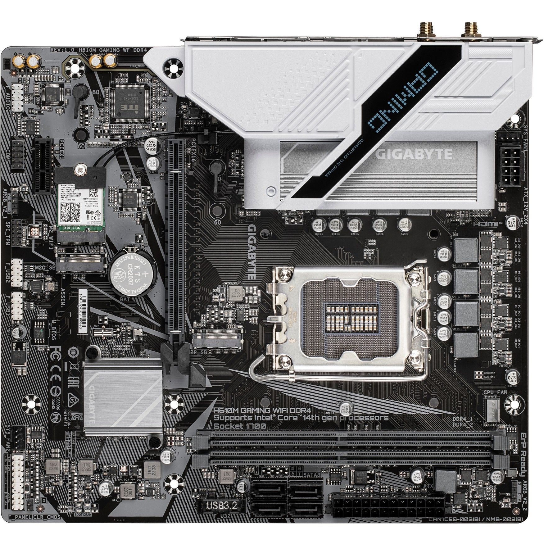 Pllakë Amë MB Intel Gigabyte H610M GAMING WF / Intel Socket 1700 / DDR4 / mATX - Figura 4