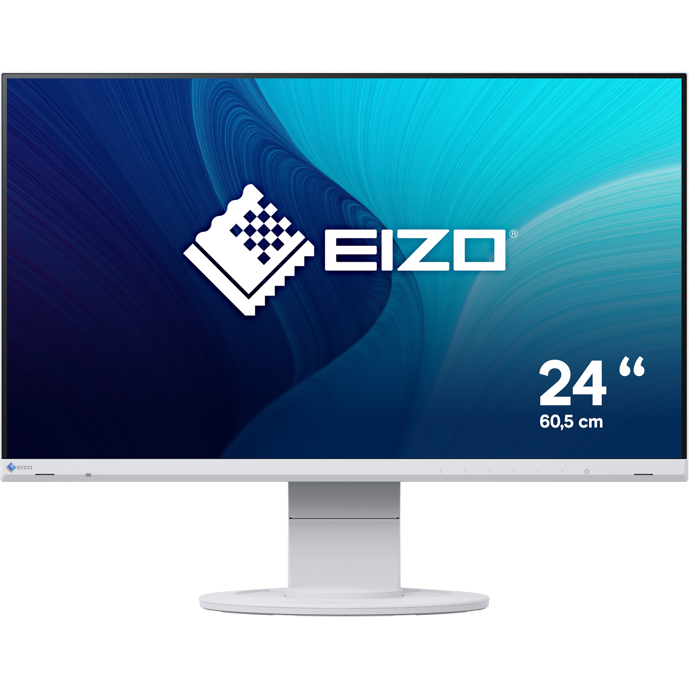 Monitor EIZO EV2460‑WT / 23.8"/ Full HD IPS / LED / 60Hz / 5ms / HDMI + USB + VGA +DVI – Bardhë
