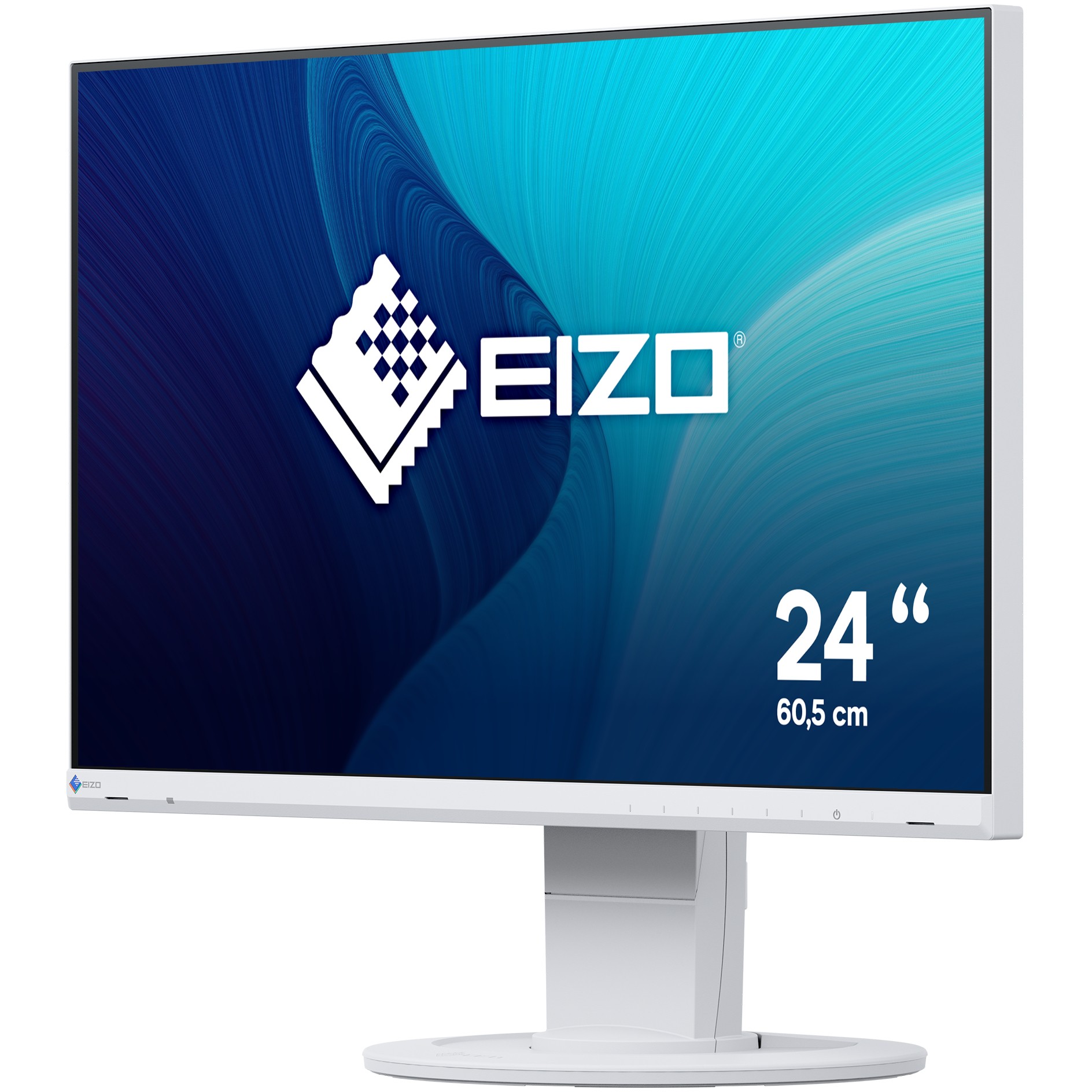 Monitor EIZO EV2460‑WT / 23.8"/ Full HD IPS / LED / 60Hz / 5ms / HDMI + USB + VGA +DVI – Bardhë - Figura 2