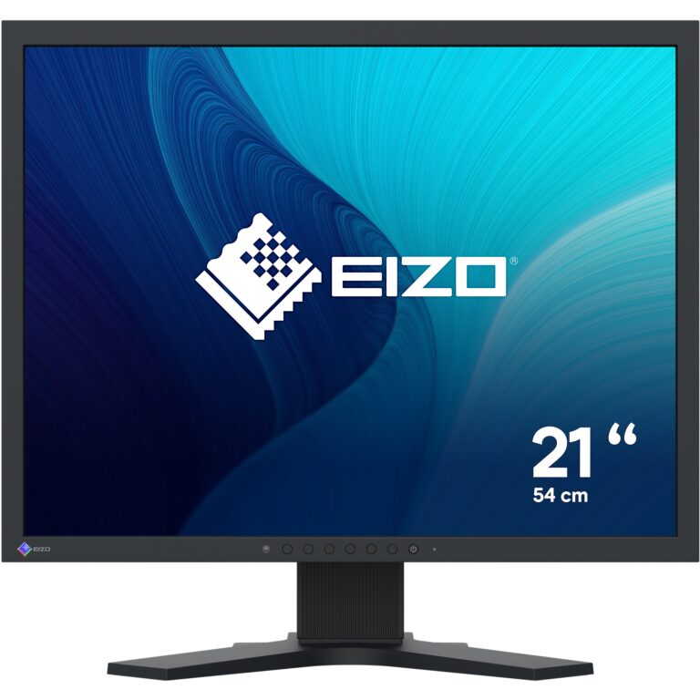 Monitor EIZO Monitor / 21,3″ / S2134‑BK / IPS / 4:3 / DVI + DisplayPort + USB  – e zezë