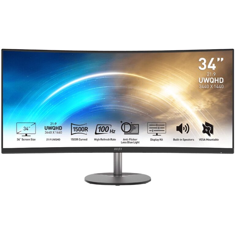 MSI PRO MP341CQDE 86cm (34") VA UWQHD 4ms 100Hz