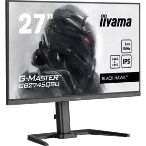 Monitor iiyama GB2745QSU‑B2 / 27″ / WQHD / IPS LCD / 16:9 / 100Hz / 1ms / HDMI + DP + 2× USB / E zezë / Lift + Pivot