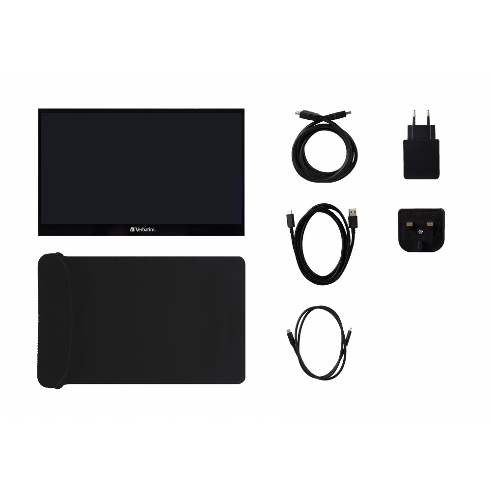 Monitor Verbatim PMT-17 / 17.3″ / FHD / USB-C + HDMI / E zezë - Figura 2