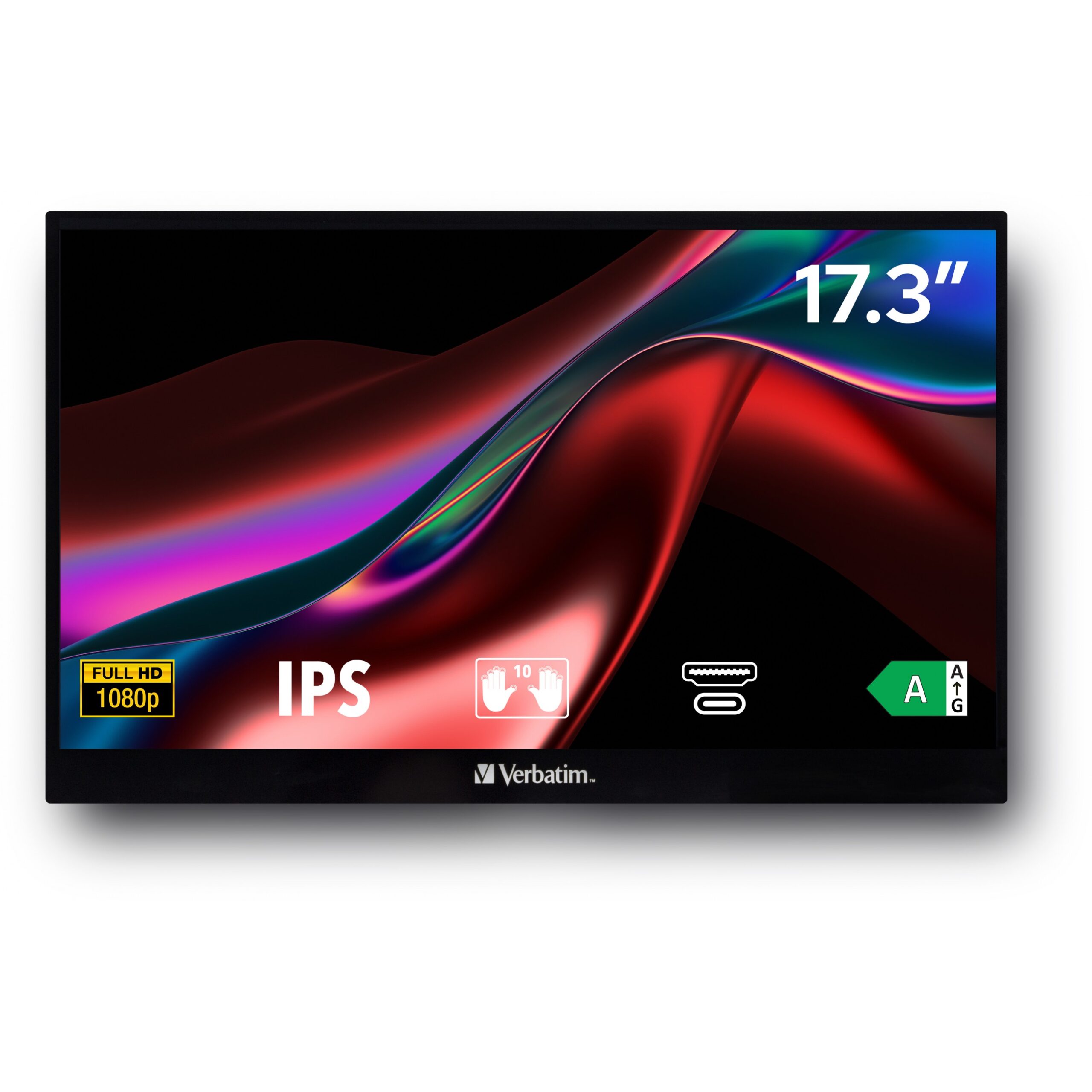 Monitor Verbatim PMT-17 / 17.3″ / FHD / USB-C + HDMI / E zezë - Figura 5