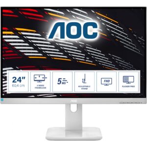 Monitor AOC 24P1/GR / 23.8″ / FHD / IPS / 16:9 / HDMI + DP + DVI + USB / Gri e hapur