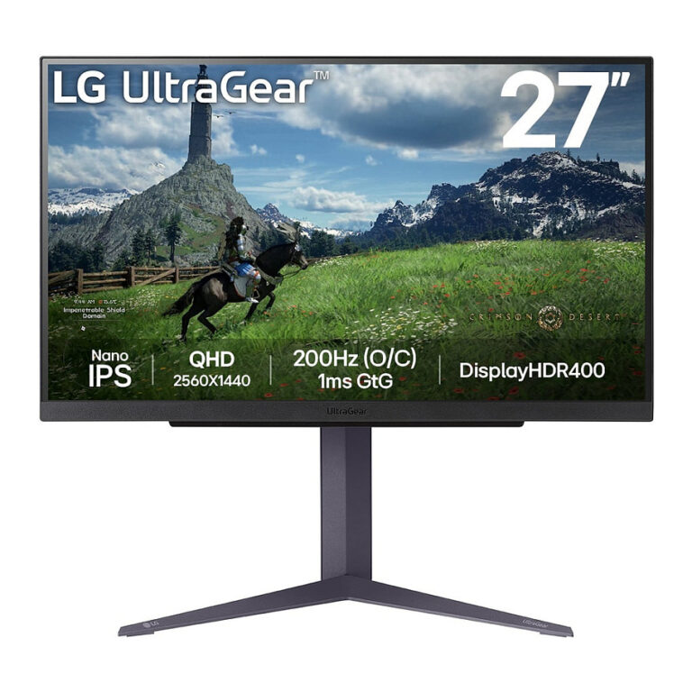 Monitor Gaming LG 27GS85QX-B Ultragear / 27"/ Quad HD Nano IPS / LCD / 200Hz / 1ms / HDMI+USB+DP - Zezë