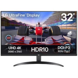 Monitor për punë LG 32UR500K-B / 31.5" / 4K Ultra HD VA LCD / 60 Hz / 4 ms / HDMI + DisplayPort / Zezë