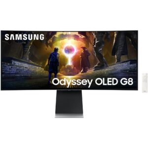 Monitor Gaming i lakuar Samsung G85SD / 34" UltraWide Quad HD OLED 0.03 ms 175 Hz Curved / DisplayPort , HDMI , USB / e bardhë