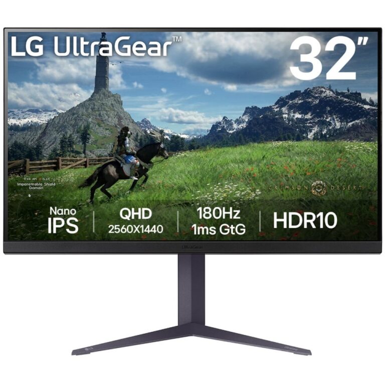 Monitor LG 32GS85QX-B UltraGear / 32" 2K QHD 180 Hz 1 ms IPS / HDMI / e zezë