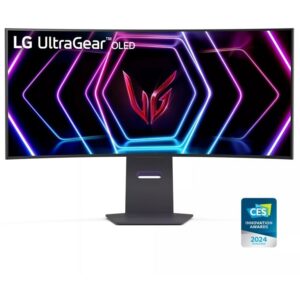 Monitor Gaming i lakuar LG 39GS95QE-B / 39" Wide Quad HD Curved 240 Hz 0.03 ms / DisplayPort, HDMI, Power, USB / e zezë