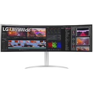 Monitor LG 49WQ95X-W / 49″ / QHD / UltraWide / IPS / 32:9 / HDMI + DP + USB / E bardhë