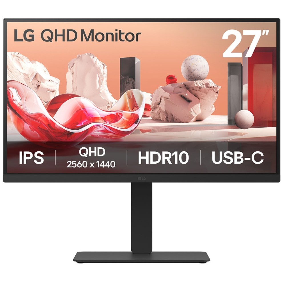 Monitor LG 27BA75QB-B / 27″ / FHD / LCD / USB-C / RJ45 / E zezë