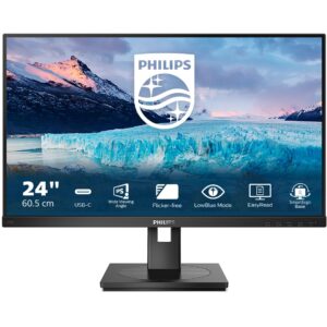 Monitor Philips 243S1 / 23.8″ / FHD / IPS / 16:9 / HDMI + DP + USB-C / E zezë