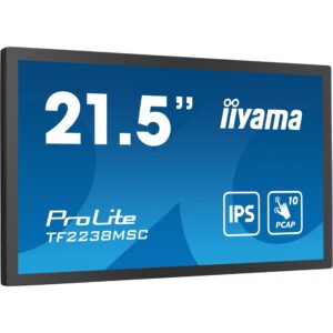 Monitor IIYAMA TF2238MSC-B1 / 21.5″ / FHD / M-Touch / 16:9 / HDMI + DP + USB / E zezë