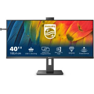 Monitor Philips 40B1U5601H / 39.5″ / UltraWide 4K / VA / 21:9 / 2x HDMI + DP + USB / E zezë