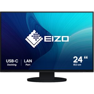 Monitor EIZO EV2495-BK / 24″ / WUXGA / IPS / 16:10 / HDMI + DP + USB-C / E zezë