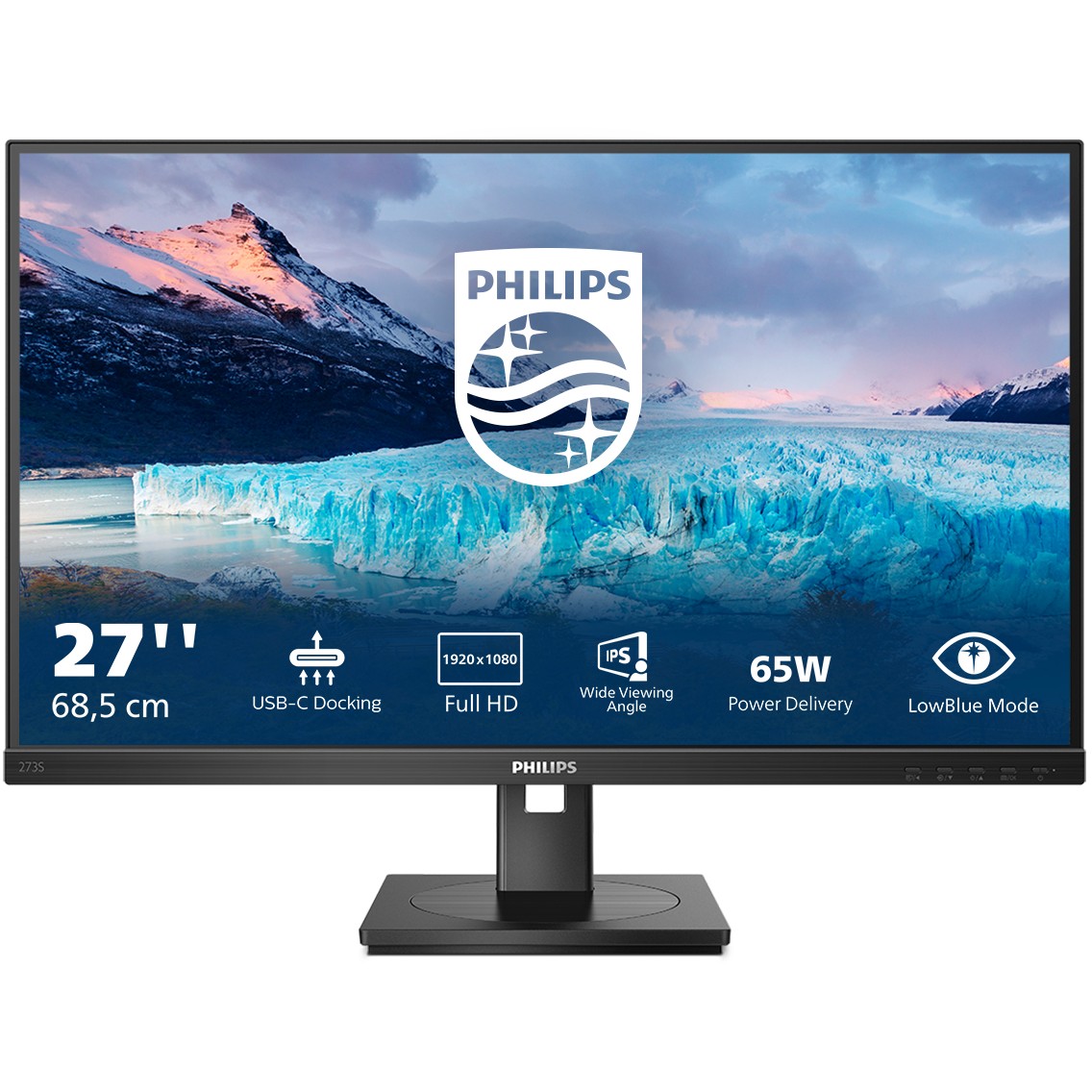 Monitor Philips 273S1 / 27″ / FHD / IPS / 16:9 / HDMI + DP + USB-C / E zezë