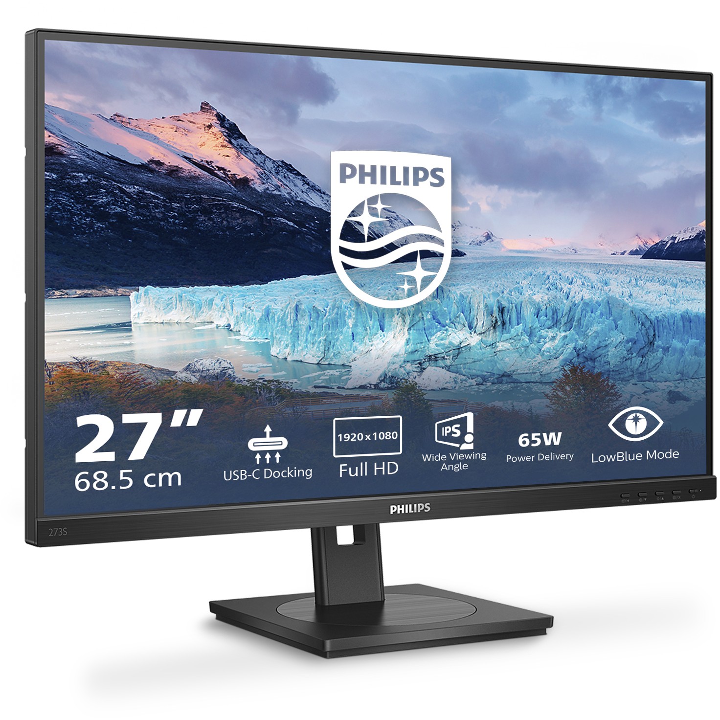 Monitor Philips 273S1 / 27″ / FHD / IPS / 16:9 / HDMI + DP + USB-C / E zezë - Figura 2