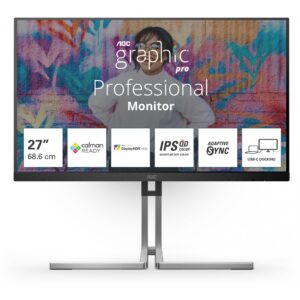 Monitor AOC Q27U3CV / 27″ / WQHD / IPS / 16:9 / HDMI + DP + USB-C /  E zezë