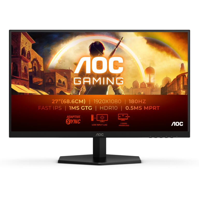 Monitor Gaming AOC 27G42E / 27"/ Full HD Fast IPS / LCD / 180Hz / 1ms / HDMI + DisplayPort - Zezë