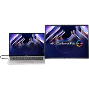 Monitor ASUS ZenScreen Fold MQ17QH / 17.3" Quad HD 60Hz 0.2 ms OLED 12.5" folded / HDMI TYPE-C / Gri