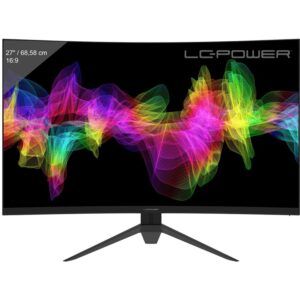 Monitor Gaming i lakuar LC-Power LC-M27-QHD-165-C / 27" Quad HD VA 165 Hz 1 ms Curved / DP HDMI / e zezë