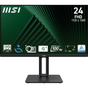 Monitor MSI PRO MP245PG / 24″ / Full HD / IPS / 16:9 / HDMI + DP / 4ms / 100Hz / Pivot / E zezë