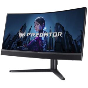 Monitor Gaming i lakuar Acer Predator X34V3b / 34" UltraWide Quad HD 180Hz 1 ms VA Curved / HDMI, DisplayPort / e zezë