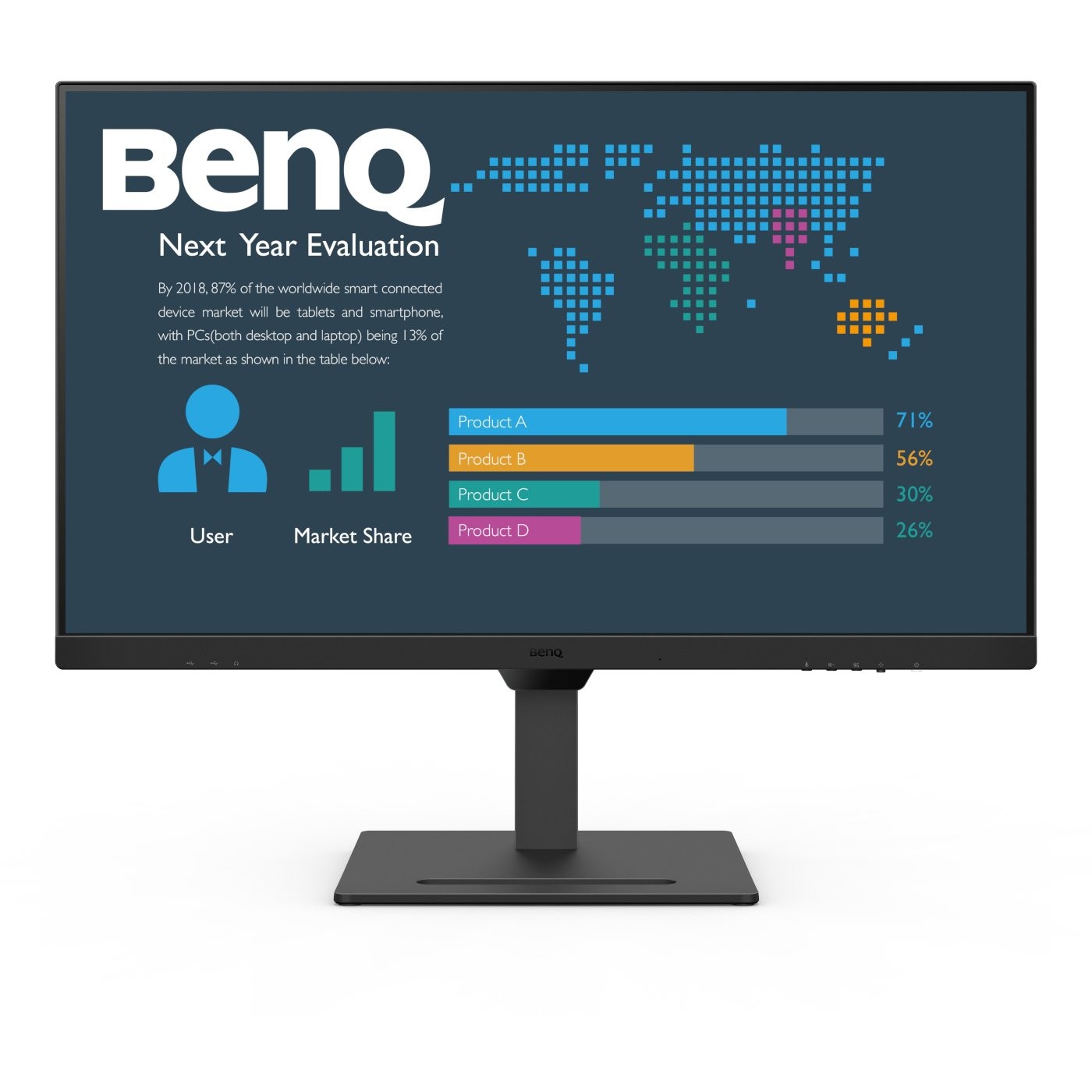 Monitor BenQ BL3290QT / 32″ / QHD / 16:9 / DP + USB-C + HDMI / E zezë