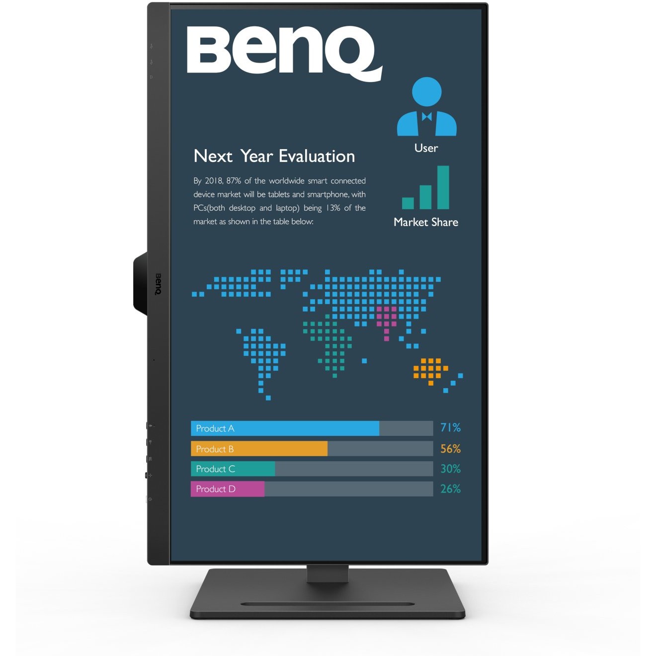 Monitor BenQ BL2790QT / 27″ / QHD / 16:9 / DP + USB-C + HDMI / E zezë - Figura 3