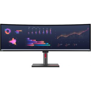 Monitor i lakuar Lenovo ThinkVision P49w-30 / 49" Dual Quad HD 60 Hz 6 ms IPS Curved / HDMI DP USB-C / e zezë