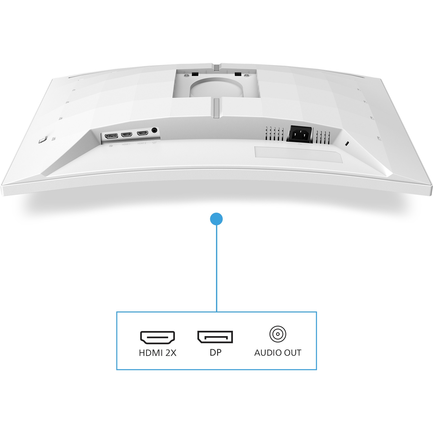 Monitor Gaming i lakuar Philips 27M2C5501 / 27" 2K Quad HD VA 180 Hz 1 ms Curved / HDMI DP / e bardhë - Figura 5