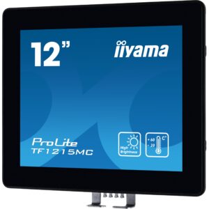 Monitor IIYAMA TF1215MC-B1 / 12.1″ / XGA / M-Touch / 4:3 / HDMI + DP + VGA / E zezë
