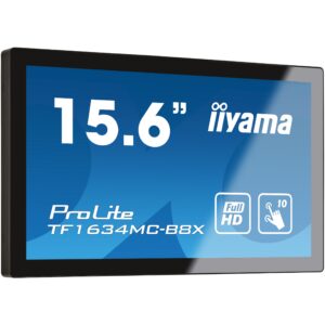 Monitor IIYAMA TF1634MC-B8X / 15.6″ / FD / M-Touch / 16:9 / HDMI + DP / E zezë