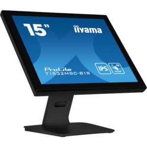 Monitor IIYAMA T1532MSC-B1S / 15″ / XGA / Touch / 4:3 / HDMI + DP / TN / E zezë