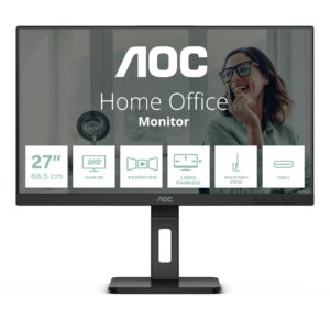 Monitor AOC Q27P3CV / 27″ / QHD / 16:9 / HDMI + DP + USB-C / IPS / E zezë