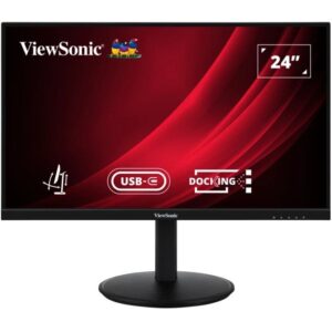 Monitor për punë Viewsonic VG2409U-2 / 23.8" / Full HD LED IPS / 100 Hz / 4 ms / HDMI+DP+USB C / Zezë