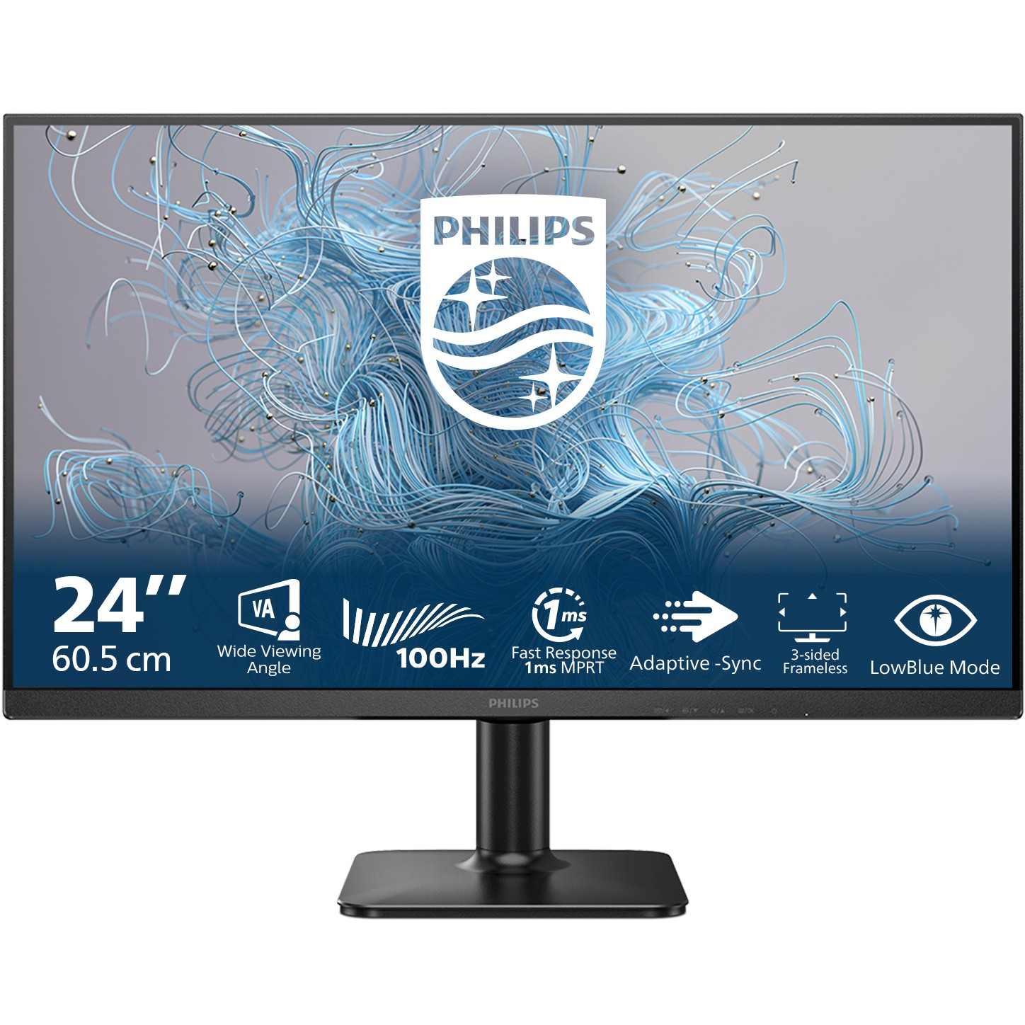 Monitor Philips 24E2N1100LB / 23.8″ / FHD / 16:9 / HDMI + D-Sub / VA / E zezë