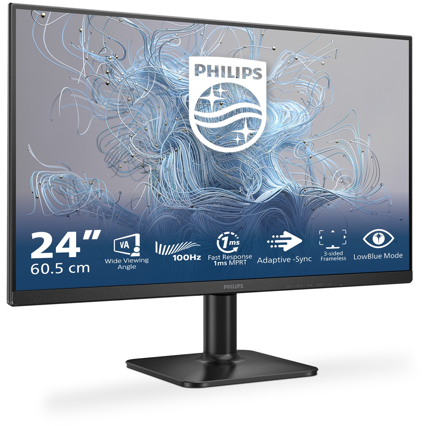 Monitor Philips 24E2N1100LB / 23.8″ / FHD / 16:9 / HDMI + D-Sub / VA / E zezë - Figura 2