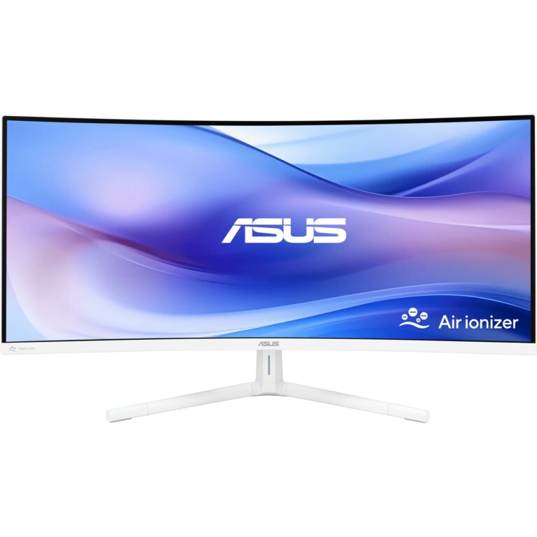 Monitor ASUS VU34WCIP-W Eye Care / 34″ / WQHD / 21:9 / HDMI + DP + USB-C / IPS / E bardhë