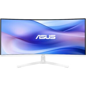 Monitor ASUS VU34WCIP-W Eye Care / 34″ / WQHD / 21:9 / HDMI + DP + USB-C / IPS / E bardhë