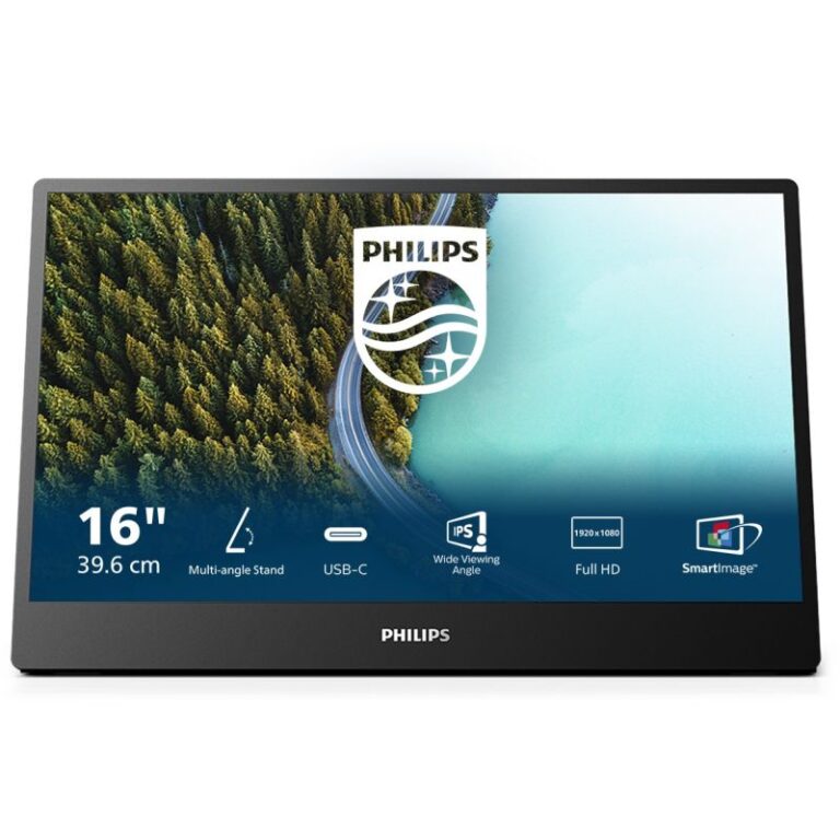 Monitor Philips 16B1P3302 / 15.6" Full HD IPS 75Hz 4ms / USB-C / e zezë