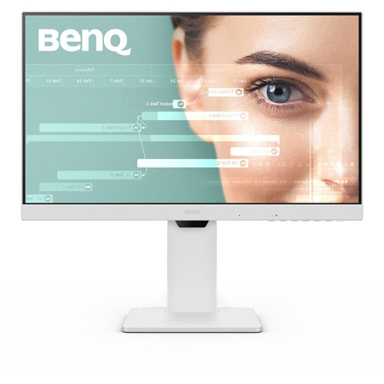 Monitor BenQ GW2486TC / 23.8″ / FHD / 16:9 / HDMI + USB-C + DP / IPS / E bardhë / Lift + Pivot