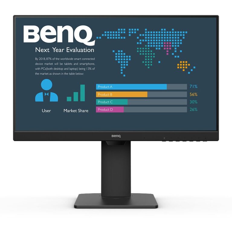 Monitor BenQ BL2486TC / 23.8″ / FHD / 16:9 / HDMI + USB-C + DP / IPS / E zezë / Lift + Pivot