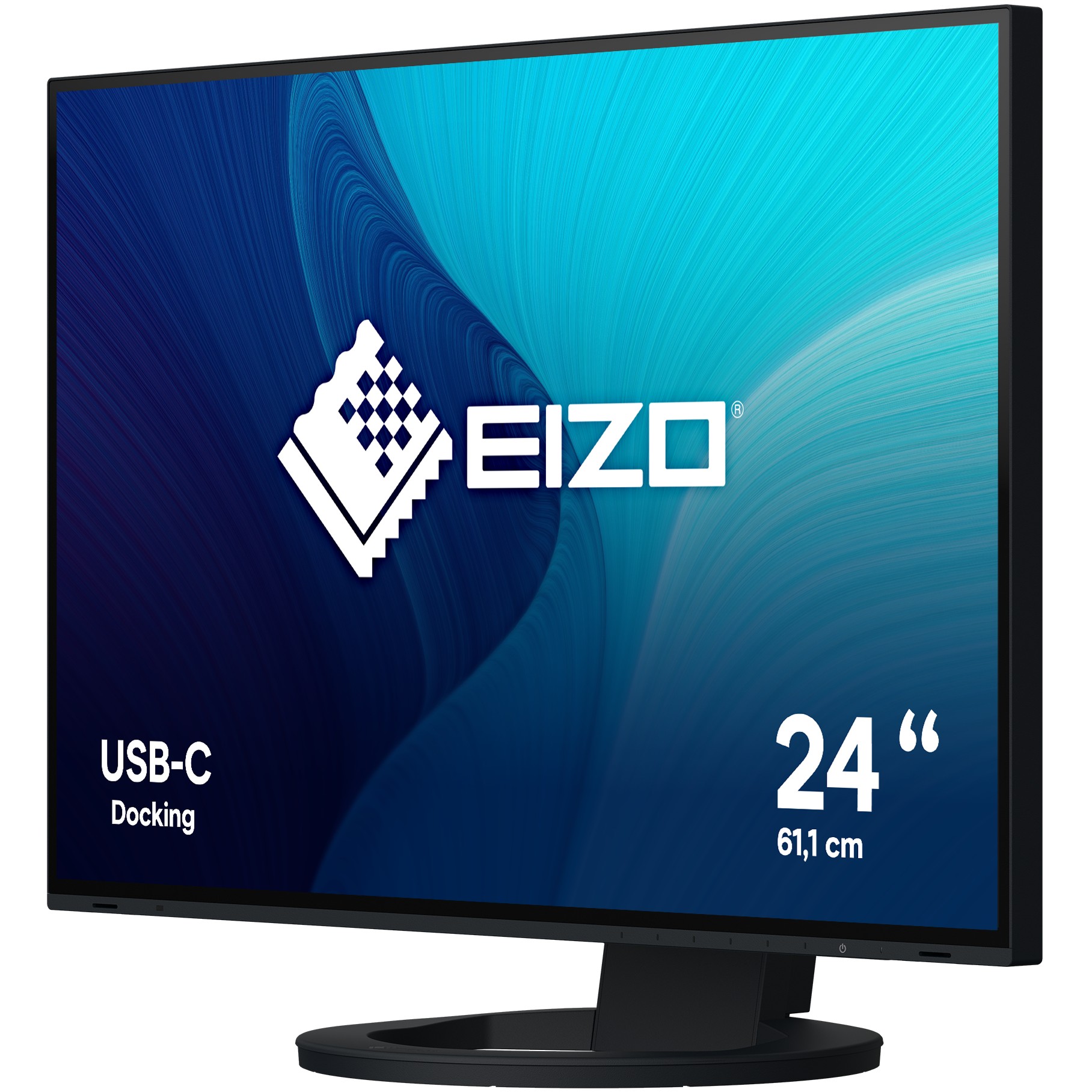 Monitor EIZO FlexScan EV2485-BK / 24.1″ / WUXGA / IPS / 16:10 / 60Hz / HDMI + DP + USB-C + Hub USB / E zezë - Figura 2