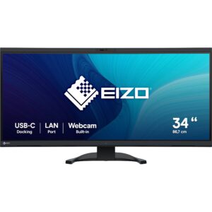 Monitor i lakuar EIZO EV3450XC-BK / 34.1" UltraWide Quad HD 4K 5 ms Curved / HDMI DP USB-C / e zezë