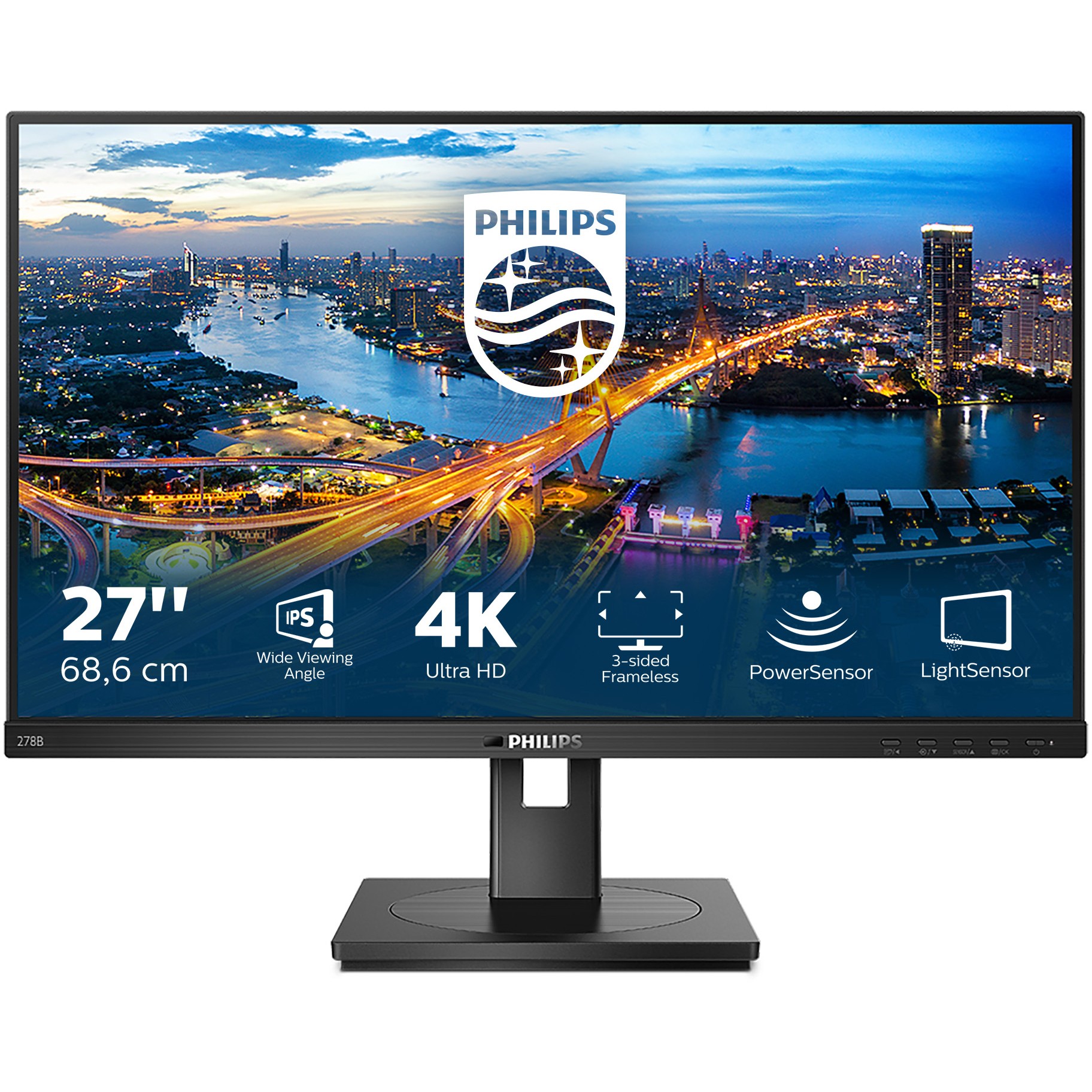 Monitor Philips B Line 278B1/00 / 27.0 Inch / 4K Ultra HD / IPS / 60Hz / 4ms / I zi - Figura 2
