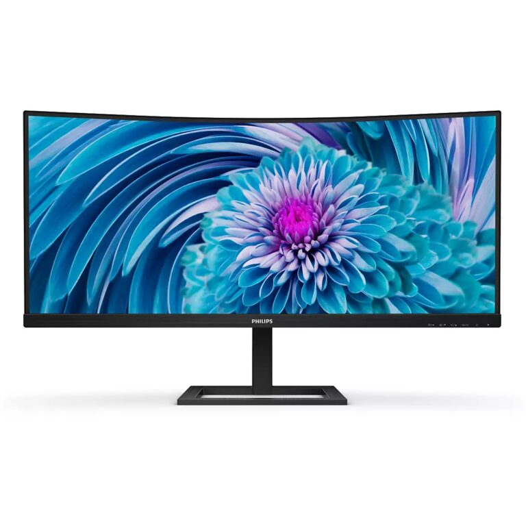 Monitor i lakuar Philips 346E2CUAE / 34" Wide Quad HD+ 100 Hz 4 ms VA / HDMI DP USB-C / e zezë